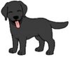 Cartoon picture of a dog