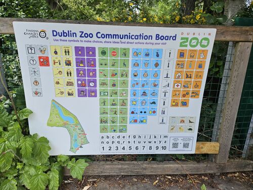 Dublin Zoo - communication board